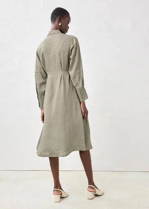 Overhemdjurk van linnen, bonprix