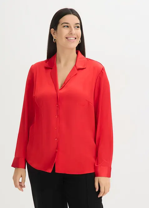 Blouse van prachtig satijn, bonprix