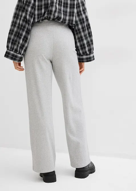 Jersey broek van ribstof (set van 2), bonprix