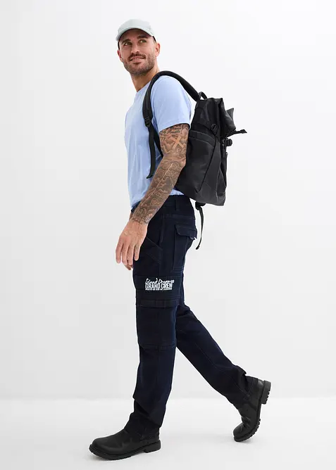 Relaxed fit stretch jeans met comfortband, straight, bonprix