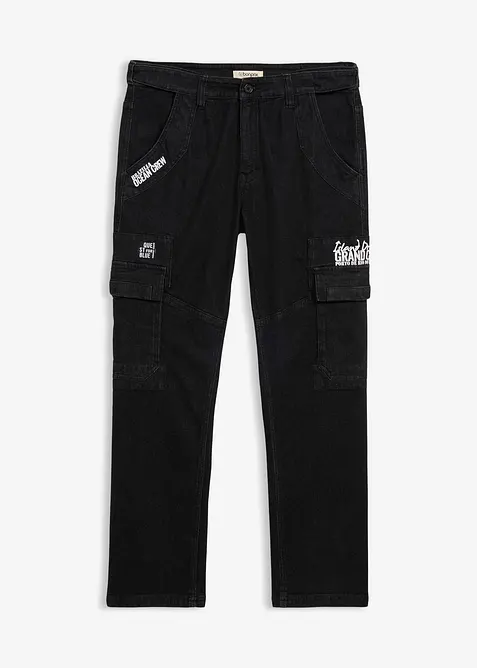 Relaxed fit stretch jeans met comfortband, straight, bonprix