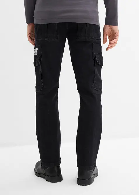 Relaxed fit stretch jeans met comfortband, straight, bonprix