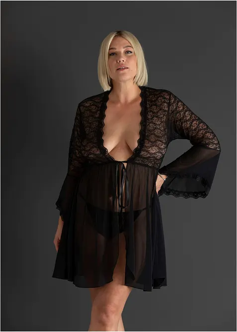 Kimono en string (2-dlg. set), bonprix