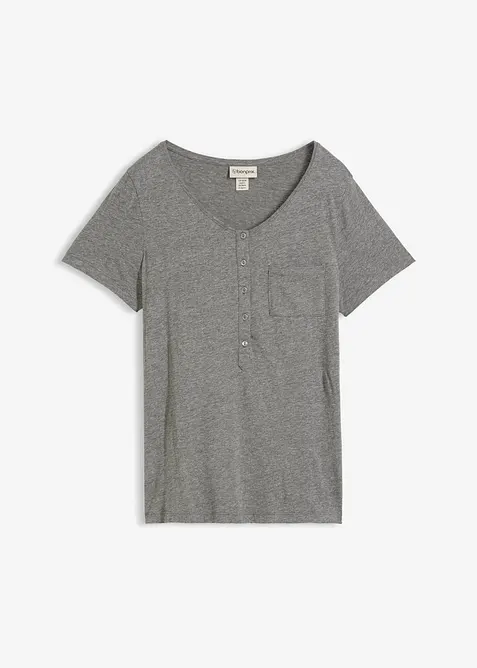 T-shirt in een katoen-viscosemix, bonprix