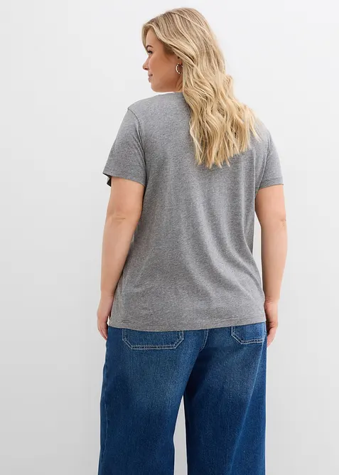 T-shirt in een katoen-viscosemix, bonprix