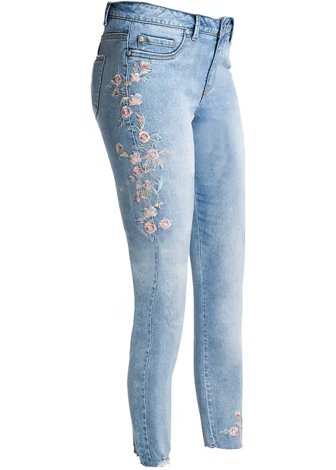 Jeans met borduursel, bonprix