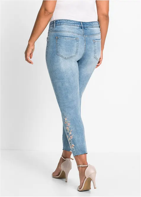 Jeans met borduursel, bonprix