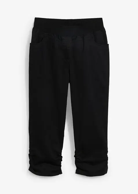 Capri broek van katoenmix met comfortband, bonprix