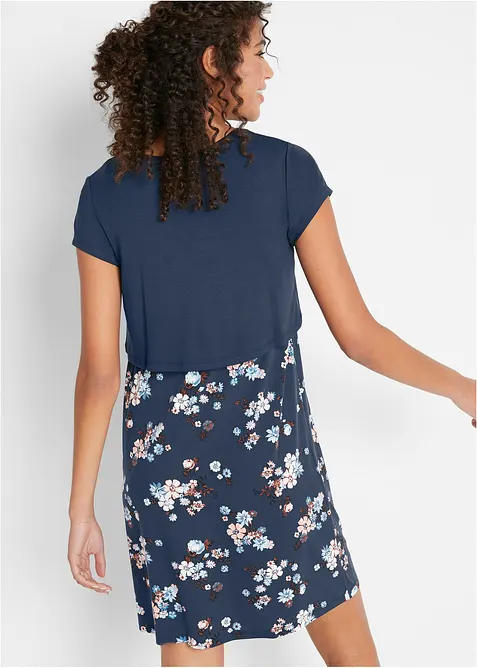 Gebloemde zwangerschapsjurk / voedingsjurk van jersey, bonprix
