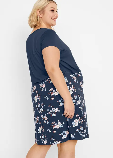 Gebloemde zwangerschapsjurk / voedingsjurk van jersey, bonprix