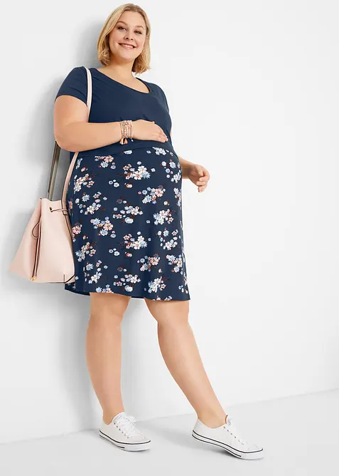 Gebloemde zwangerschapsjurk / voedingsjurk van jersey, bonprix