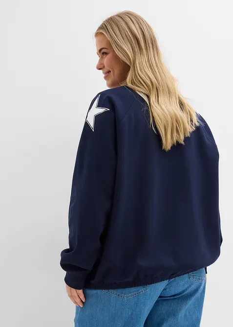 Oversized sweater van een zachte katoenmix, bonprix