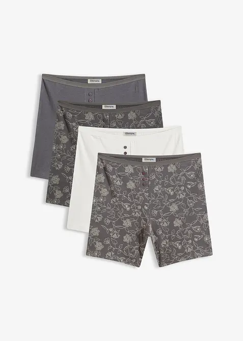 Lange damesboxer (set van 4), bonprix