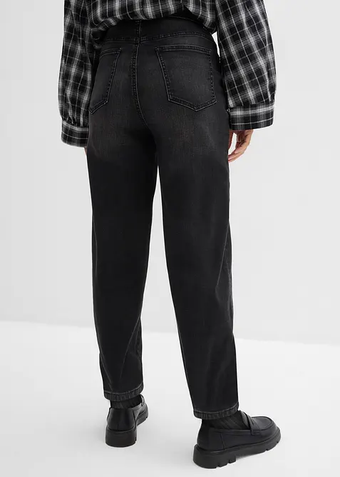 Barrel jeans met high waist en biologisch katoen, bonprix
