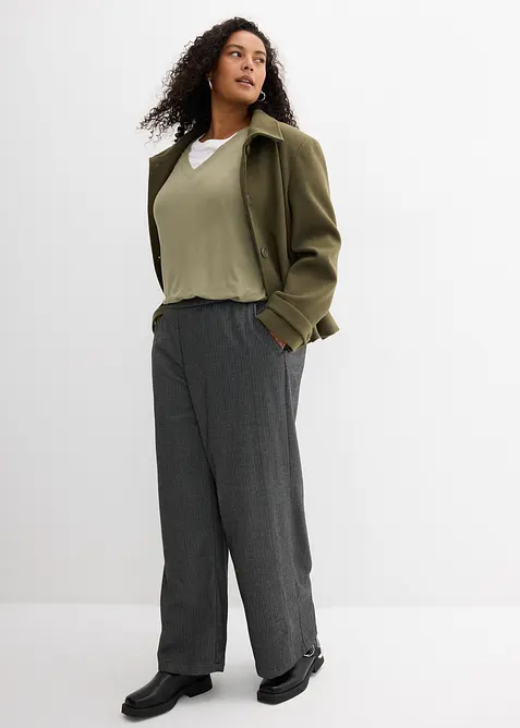 Shirt in een mix van viscose en elastan, bonprix