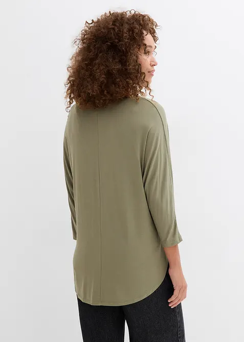 Shirt in een mix van viscose en elastan, bonprix