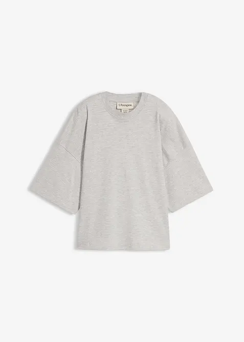 Kort oversized shirt van zwaar biologisch katoen, bonprix
