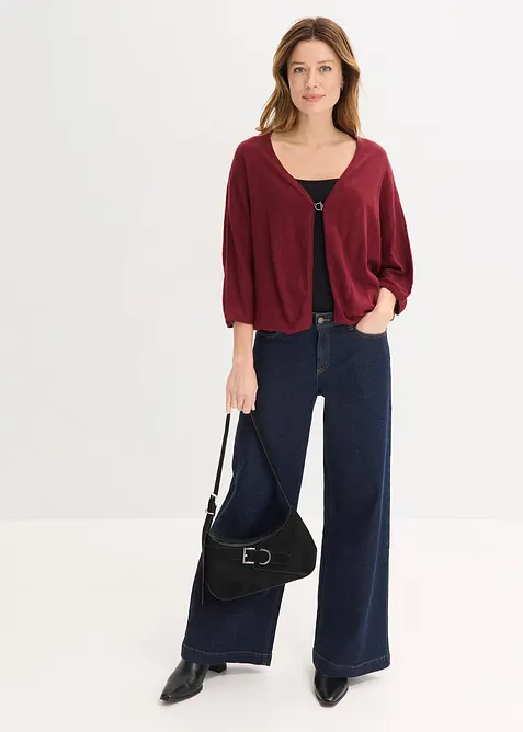 Fijn gebreid vest van puur katoen, bonprix