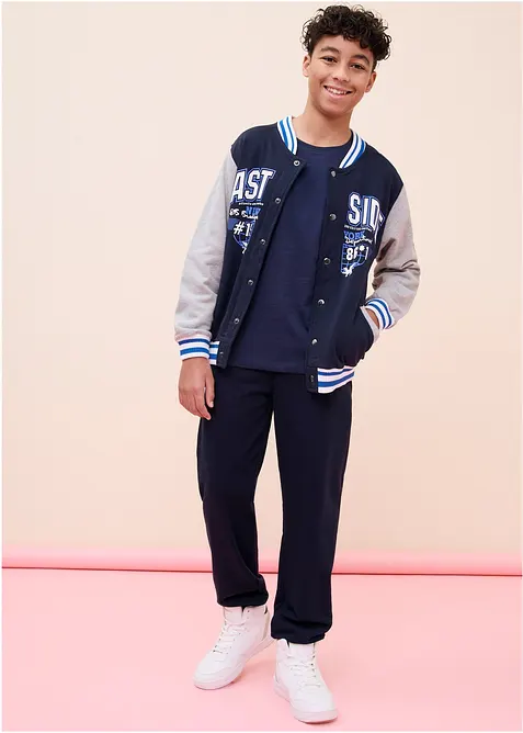 Longsleeve van biologisch katoen (set van 5), bonprix