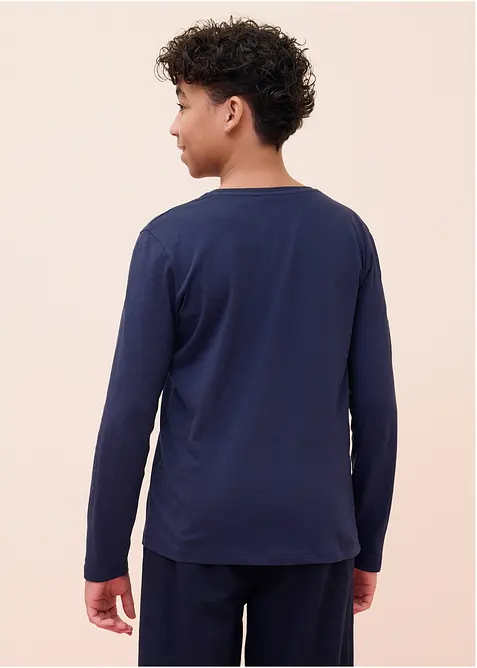 Longsleeve van biologisch katoen (set van 5), bonprix
