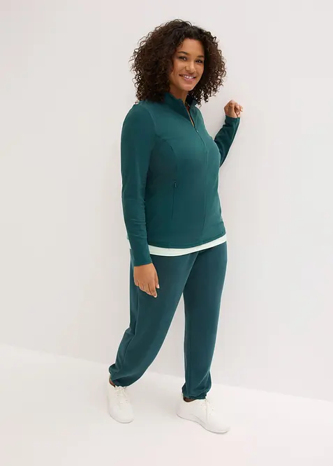 Outdoor jas met halve ritssluiting, sneldrogend, bonprix