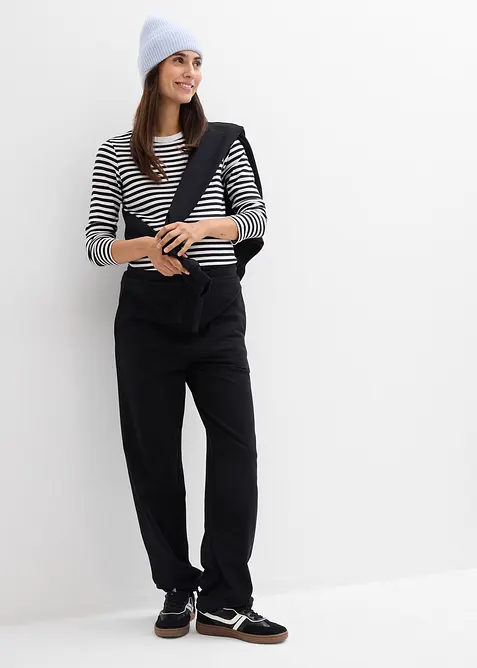 Zwangerschapsbroek met verstelbare zoomwijdte, van puur biologisch katoen, bonprix