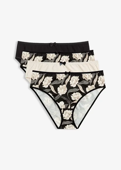 Maxislip met comfortabel katoen (4 stuks), bonprix