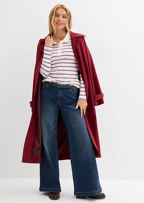 Geribd poloshirt, bonprix