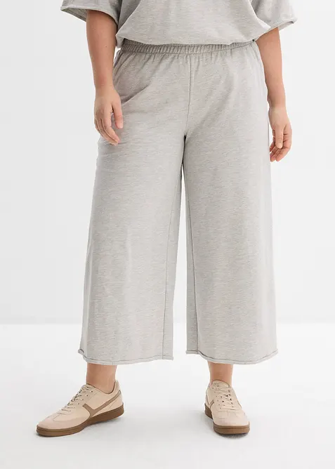 Sweatpants van biologisch katoen, 7/8 lengte, bonprix