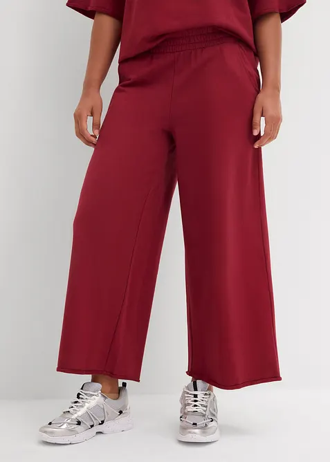 Sweatpants van biologisch katoen, 7/8 lengte, bonprix