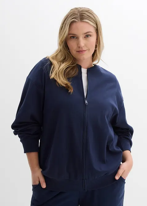 Sweatvest van puur biologisch katoen, bonprix