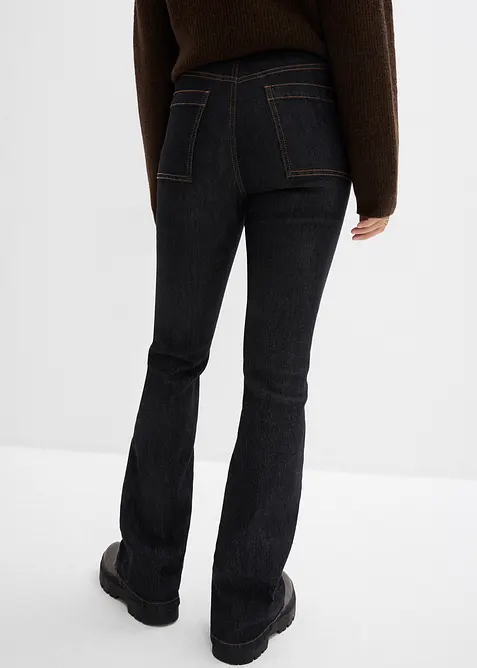 Bootcut-jeans met hoge taille, comfortabele tailleband, bonprix
