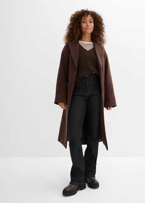 Bootcut-jeans met hoge taille, comfortabele tailleband, bonprix