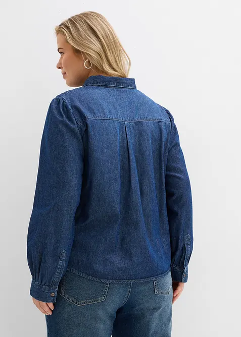 Spijkerblouse van puur katoen, bonprix