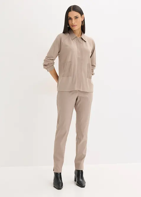 Lichte jas van Punto di Roma met satijnen rand, bonprix