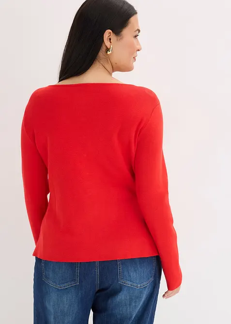 Peplum vest met decoratieve knopen, bonprix