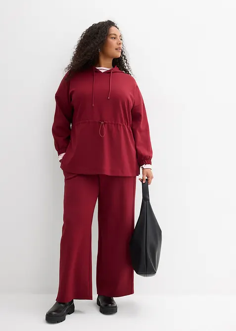 Lange sweater van zachte scuba, bonprix