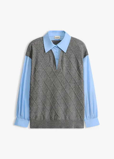 Trui met blouse-inzet, bonprix