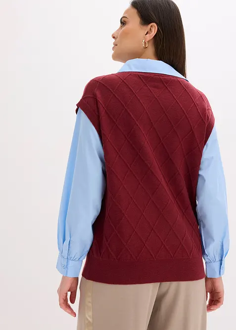 Trui met blouse-inzet, bonprix