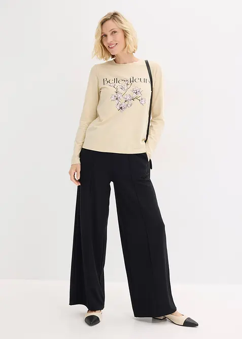 Longsleeve met biologisch katoen, bonprix
