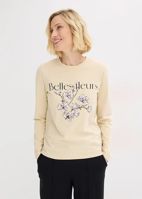 Longsleeve met biologisch katoen, bonprix