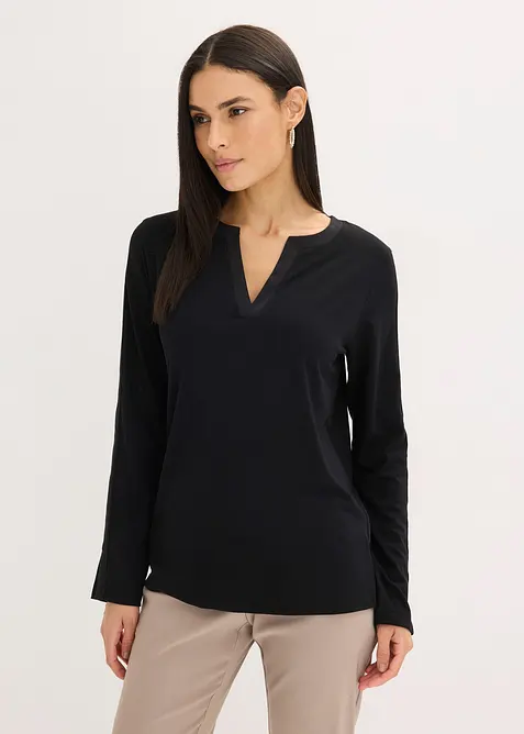 Longsleeve met splitten, bonprix