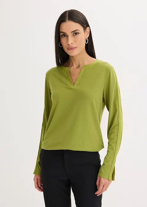 Longsleeve met splitten, bonprix