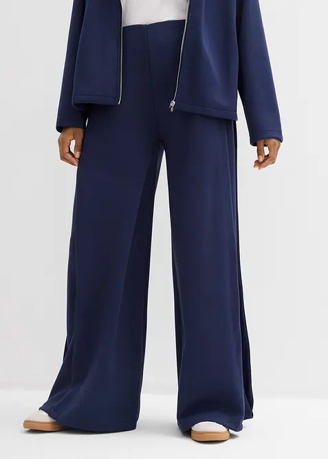 Wijde broek in een modalmix met plooi aan de zijkanten, bonprix