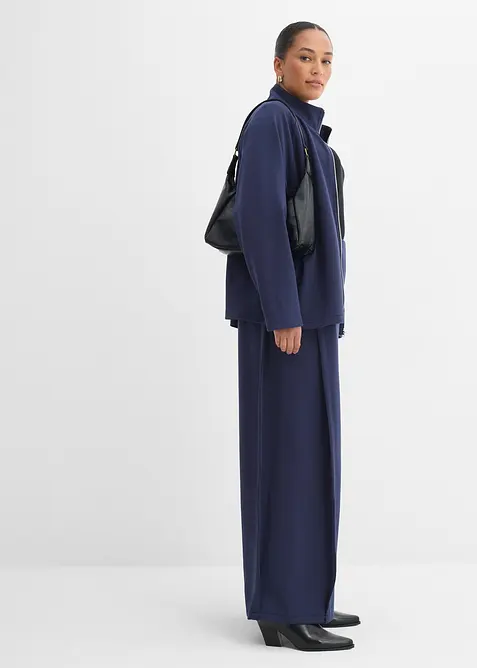 Wijde broek in een modalmix met plooi aan de zijkanten, bonprix