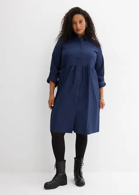 Overhemdjurk van puur katoen, bonprix