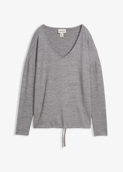 Oversized sweater in gebreide look, bonprix