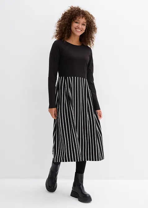 Midi jurk van katoen-jersey, bonprix