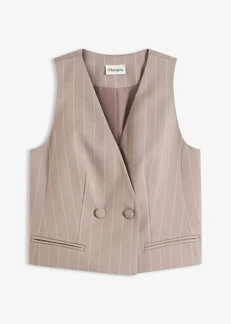 Kostuumgilet met krijtstrepen, bonprix
