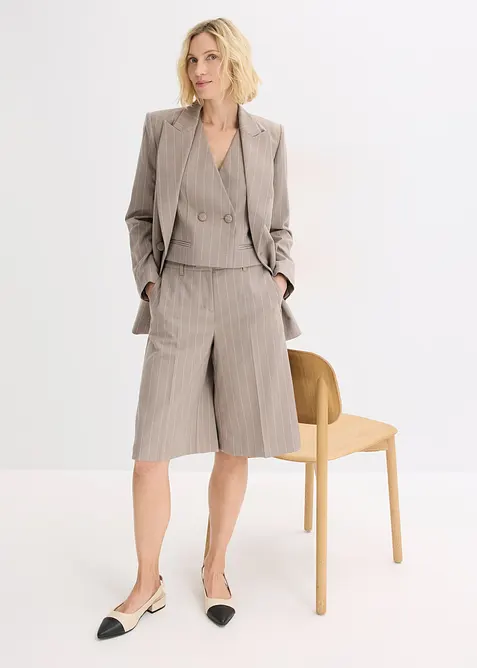 Kostuumgilet met krijtstrepen, bonprix